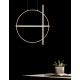Triac Dimmable Gold Aluminium & Acrylic LED 53 Watt 230 Volt 4236Lm 3000K IP20 D: 52 W: 16 H1: 61 H2: 120 cm Adjustable Height 