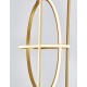 Triac Dimmable Gold Aluminium & Acrylic LED 53 Watt 230 Volt 4236Lm 3000K IP20 D: 52 W: 16 H1: 61 H2: 120 cm Adjustable Height 
