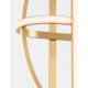 Triac Dimmable Gold Aluminium & Acrylic LED 53 Watt 230 Volt 4236Lm 3000K IP20 D: 52 W: 16 H1: 61 H2: 120 cm Adjustable Height 