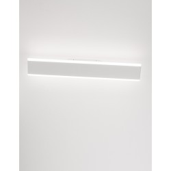Sandy White Aluminium & Acrylic LED 2x12 Watt 230 Volt 1823Lm 3000K IP20 L: 50.3 W: 4.8 H: 8 cm 