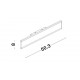Sandy White Aluminium & Acrylic LED 2x12 Watt 230 Volt 1823Lm 3000K IP20 L: 50.3 W: 4.8 H: 8 cm 