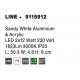 Sandy White Aluminium & Acrylic LED 2x12 Watt 230 Volt 1823Lm 3000K IP20 L: 50.3 W: 4.8 H: 8 cm 