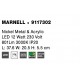 Nickel Metal & Acrylic LED 12 Watt 230 Volt 801Lm 3000K IP20 L: 37.6 W: 20.5 H: 5.5 cm 180o 