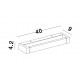 Sandy White Aluminium & Acrylic LED 12 Watt 230 Volt 901Lm 3000K IP20 L: 40 W: 9 H: 4.2 cm Rotating 