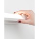 Sandy White Aluminium & Acrylic LED 20 Watt 230 Volt 1811Lm 3000K IP20 L: 70 W: 9 H: 4.2 cm Rotating 