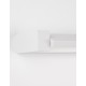 Sandy White Aluminium & Acrylic LED 20 Watt 230 Volt 1811Lm 3000K IP20 L: 70 W: 9 H: 4.2 cm Rotating 
