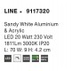 Sandy White Aluminium & Acrylic LED 20 Watt 230 Volt 1811Lm 3000K IP20 L: 70 W: 9 H: 4.2 cm Rotating 