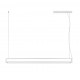 Sandy White Aluminium & Acrylic LED 38 Watt 230 Volt 1460Lm 3000K IP20 L: 130 W: 4.5 H: 150 cm Adjustable Height & Rotating 