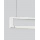 Sandy White Aluminium & Acrylic LED 38 Watt 230 Volt 1460Lm 3000K IP20 L: 130 W: 4.5 H: 150 cm Adjustable Height & Rotating 