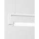 Sandy White Aluminium & Acrylic LED 38 Watt 230 Volt 1460Lm 3000K IP20 L: 130 W: 4.5 H: 150 cm Adjustable Height & Rotating 