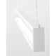 Sandy White Aluminium & Acrylic LED 38 Watt 230 Volt 1460Lm 3000K IP20 L: 130 W: 4.5 H: 150 cm Adjustable Height & Rotating 