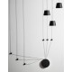 Sandy Black Aluminium & Acrylic Adjustable Switch On/Off LED 36 Watt 230 Volt 2180Lm 3000K IP20 AMADEO D 1: 15 D 2: 9 H: 400 cm 
