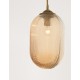 Champagn Glass Brass Metal LED E27 1x12 Watt 230 Volt IP20 Bulb Excluded D: 22.5 H1: 55.4 H2: 120 cm Adjustable height 