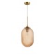 Champagn Glass Brass Metal LED E27 1x12 Watt 230 Volt IP20 Bulb Excluded D: 22.5 H1: 55.4 H2: 120 cm Adjustable height 