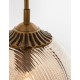 Champagn Glass Brass Metal LED E27 1x12 Watt 230 Volt IP20 Bulb Excluded D: 22.5 H1: 55.4 H2: 120 cm Adjustable height 