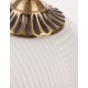 Opal Glass Brass Metal LED E27 1x12 Watt 230 Volt IP20 Bulb Excluded D: 22.5 H1: 55.4 H2: 120 cm Adjustable height 