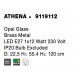 Opal Glass Brass Metal LED E27 1x12 Watt 230 Volt IP20 Bulb Excluded D: 22.5 H1: 55.4 H2: 120 cm Adjustable height 