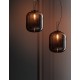 Black Aluminium & Smoke Glass LED E27 1x12 Watt 230 Volt IP20 Bulb Excluded D: 25 H1: 30 H2: 130 cm Adjustable height 