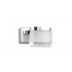 Chrome Aluminium & Acrylic LED 5 Watt 230 Volt 513Lm 3000K IP44 L: 12 W: 9.8 H: 7.5 cm 