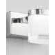 Chrome Aluminium & Acrylic LED 5 Watt 230 Volt 513Lm 3000K IP44 L: 12 W: 9.8 H: 7.5 cm 