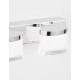 Chrome Aluminium & Acrylic LED 15 Watt 230 Volt 1539Lm 3000K IP44 L: 38 W: 9.8 H: 7.5 cm 