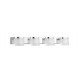 Chrome Aluminium & Acrylic LED 20 Watt 230 Volt 2052Lm 3000K IP44 L: 51 W: 9.8 H: 7.5 cm 