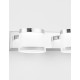 Chrome Aluminium & Acrylic LED 20 Watt 230 Volt 2052Lm 3000K IP44 L: 51 W: 9.8 H: 7.5 cm 
