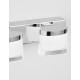 Chrome Aluminium & Acrylic LED 20 Watt 230 Volt 2052Lm 3000K IP44 L: 51 W: 9.8 H: 7.5 cm 