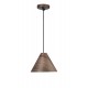 Dark Walnut Wood Color Dark Brown Fabric Cable Solid Wood Canopy LED E27 1x12 Watt 230 Volt IP20 Bulb Excluded D: 25 H1: 17 H2