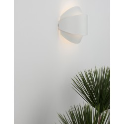 Sandy White Metal & Acrylic LED 12 Watt 230 Volt 673Lm 3000K IP20 L: 20 W: 9 H: 16 cm 