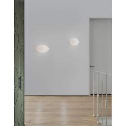 Sandy White Metal & Acrylic LED 20 Watt 230 Volt 1183Lm 3000K IP20 L: 28.5 W: 9 H: 16 cm 