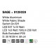 White Aluminium White Fabric Shade Switch On/Off LED E27 1x12 Watt LED 1x3 Watt 190Lm 230 Volt 3500K Bulb Excluded IP20 D: 