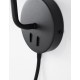Black Aluminium Black Fabric Shade Switch On/Off LED E27 1x12 Watt LED 1x3 Watt 190Lm 230 Volt 3500K Bulb Excluded IP20 D: 