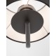 Black Aluminium Black Fabric Shade Switch On/Off LED E27 1x12 Watt LED 1x3 Watt 190Lm 230 Volt 3500K Bulb Excluded IP20 D: 