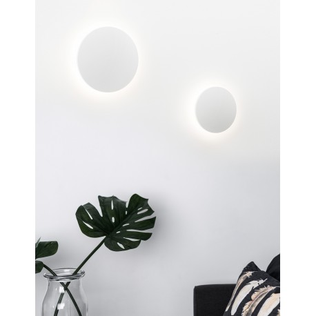 Sandy White Metal & Aluminium Acrylic LED 12 Watt 230 Volt 974Lm 3000K IP20 D: 18 W: 4 cm 