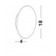 Sandy White Metal & Aluminium Acrylic LED 12 Watt 230 Volt 974Lm 3000K IP20 D: 18 W: 4 cm 