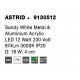 Sandy White Metal & Aluminium Acrylic LED 12 Watt 230 Volt 974Lm 3000K IP20 D: 18 W: 4 cm 