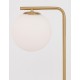 Satin Gold Metal & Black Marble White Opal Glass LED E27 1x12 Watt 230 Volt Bulb Excluded IP20 Cable Length: 160 cm L: 31 W: 25 