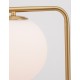 Satin Gold Metal & Black Marble White Opal Glass LED E27 1x12 Watt 230 Volt Bulb Excluded IP20 Cable Length: 160 cm L: 31 W: 25 
