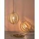 Natural Wood Brown Fabric Cable LED E27 1x12 Watt 230 Volt IP20 Bulb Excluded D: 43 H: 130 cm Adjustable Height Adjustable 