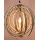 Natural Wood Brown Fabric Cable LED E27 1x12 Watt 230 Volt IP20 Bulb Excluded D: 43 H: 130 cm Adjustable Height Adjustable 