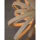 Natural Wood Brown Fabric Cable LED E27 1x12 Watt 230 Volt IP20 Bulb Excluded D: 43 H: 130 cm Adjustable Height Adjustable 