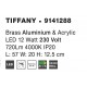 Brass Aluminium & Acrylic LED 12 Watt 230 Volt 720Lm 4000K IP20 L: 57.5 W: 20 H: 11.5 cm 