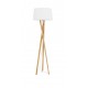 Ivory Fabric Shade Brown Fabric Wire Natural Wood LED E27 1x12 Watt 230 Volt IP20 Bulb Excluded Cable Length: 180 cm D: 50 H 1: 
