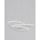 Triac Dimmable Sandy White Aluminium & Acrylic LED 43 Watt 230 Volt 3013Lm 3000K IP20 D: 52 H1: 50 H2: 120 cm Adjustable Height