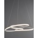 Triac Dimmable Sandy White Aluminium & Acrylic LED 43 Watt 230 Volt 3013Lm 3000K IP20 D: 52 H1: 50 H2: 120 cm Adjustable Height