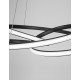 Triac Dimmable Sandy Black Aluminium & Acrylic LED 43 Watt 230 Volt 3013Lm 3000K IP20 D: 52 H1: 50 H2: 120 cm Adjustable Height