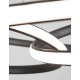 Triac Dimmable Sandy Black Aluminium & Acrylic LED 43 Watt 230 Volt 3013Lm 3000K IP20 D: 52 H1: 50 H2: 120 cm Adjustable Height