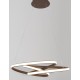 Triac Dimmable Sandy Coffee Aluminium & Acrylic LED 43 Watt 230 Volt 3013Lm 3000K IP20 D: 52 H1: 50 H2: 120 cm Adjustable Heigh