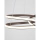 Triac Dimmable Sandy Coffee Aluminium & Acrylic LED 43 Watt 230 Volt 3013Lm 3000K IP20 D: 52 H1: 50 H2: 120 cm Adjustable Heigh